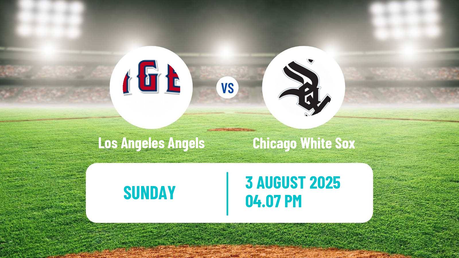 Baseball MLB Los Angeles Angels - Chicago White Sox