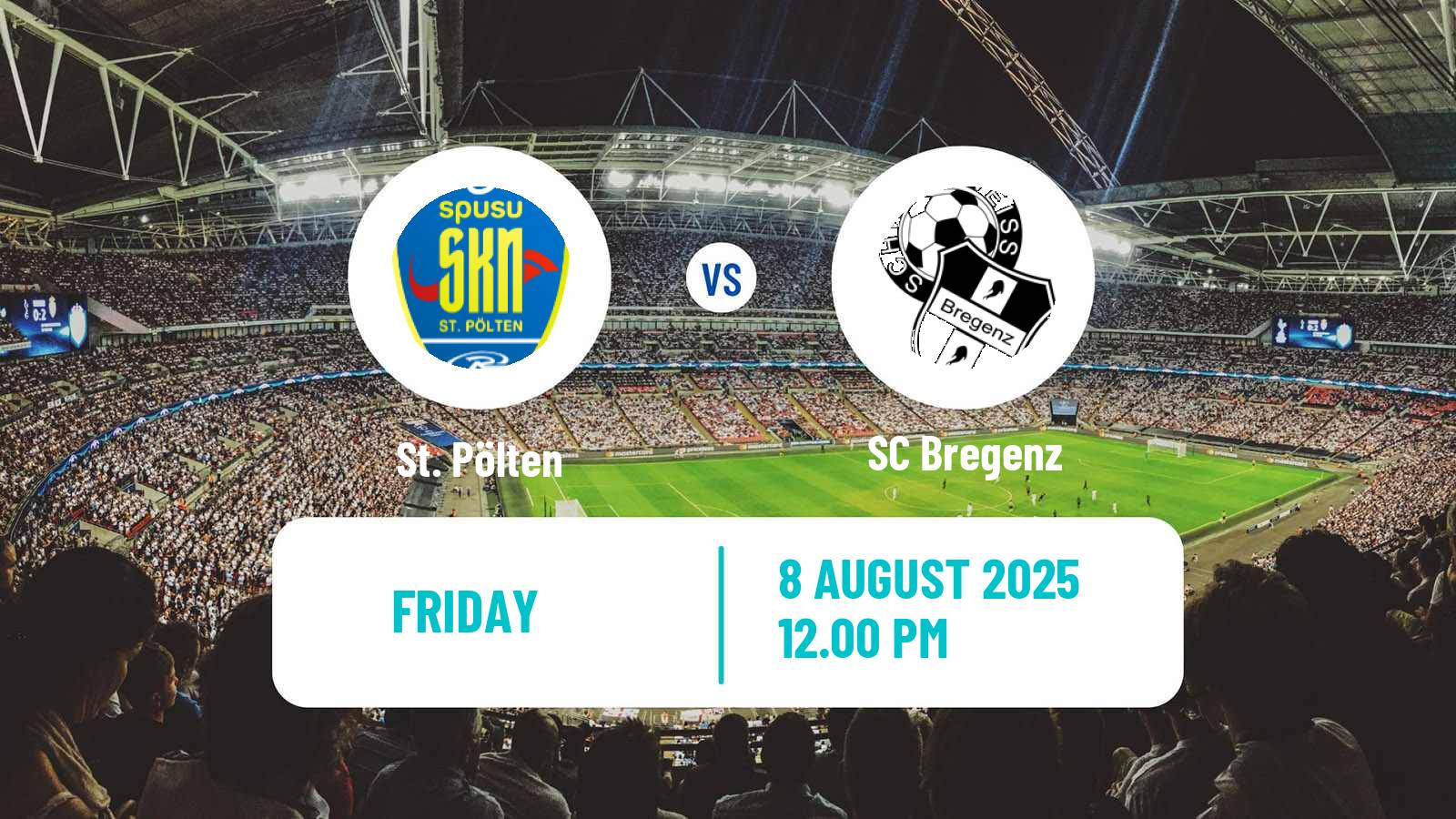 Soccer Austrian 2 Liga St. Pölten - Bregenz