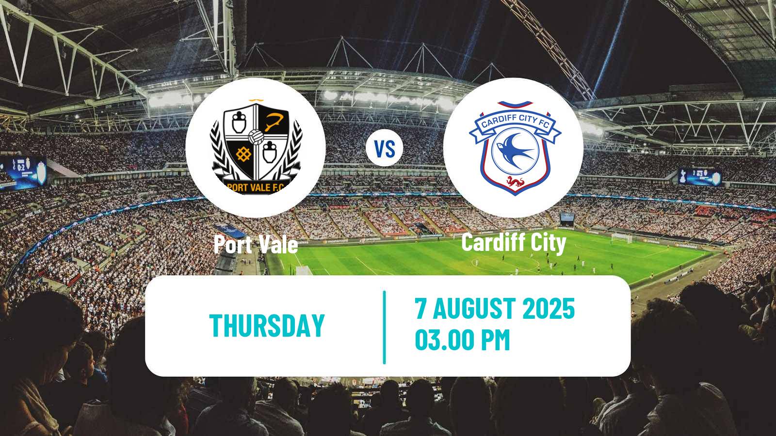 Soccer English League One Port Vale - Cardiff City