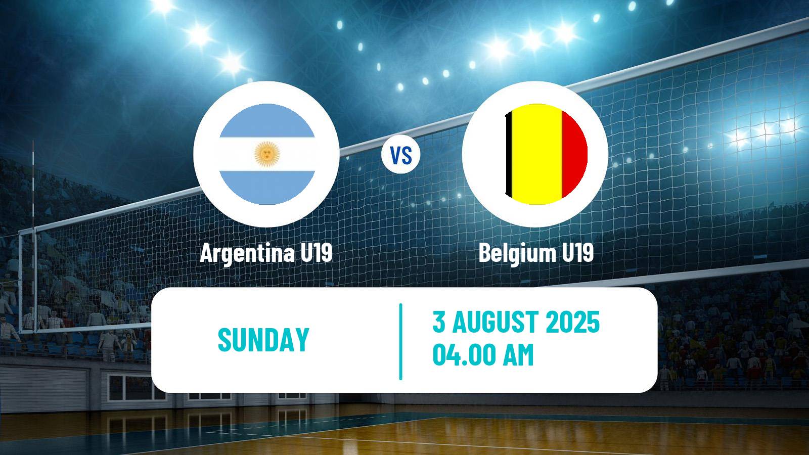 Volleyball World Championship U19 Volleyball Argentina U19 - Belgium U19