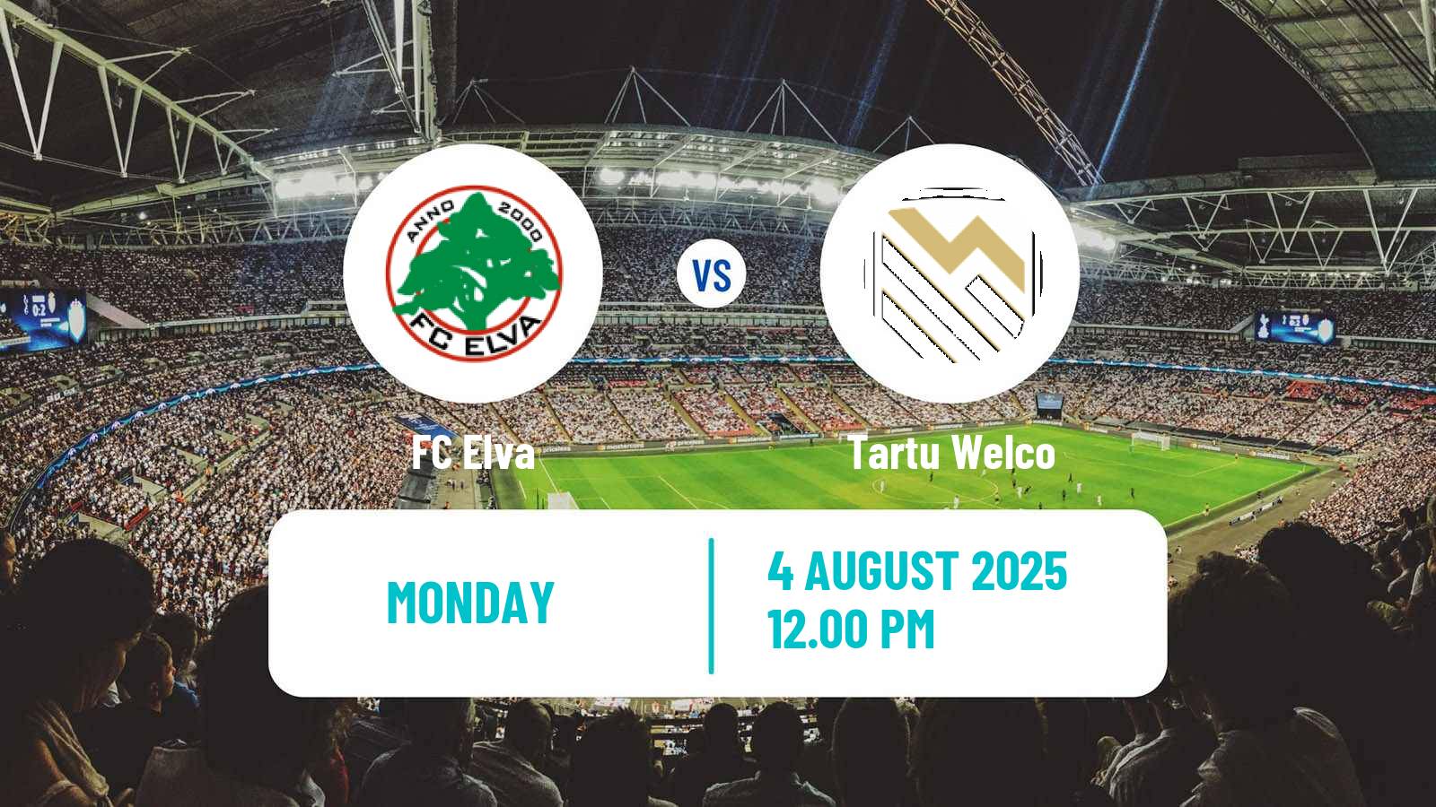 Soccer Estonian Esiliiga Elva - Tartu Welco