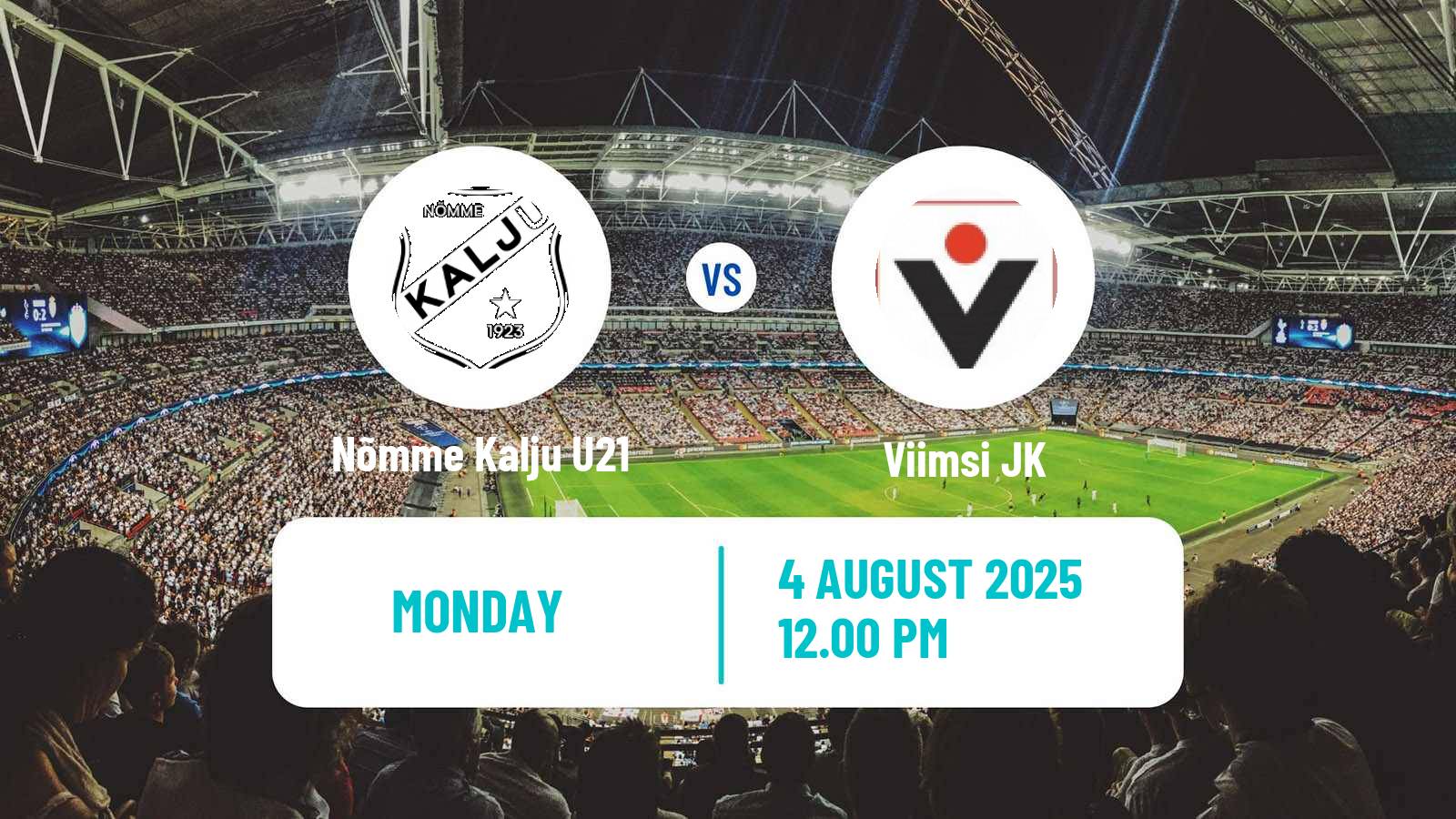 Soccer Estonian Esiliiga Nõmme Kalju U21 - Viimsi JK
