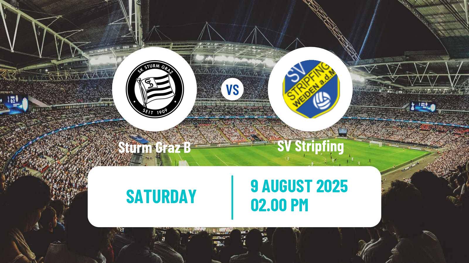 Soccer Austrian 2 Liga Sturm Graz B - Stripfing