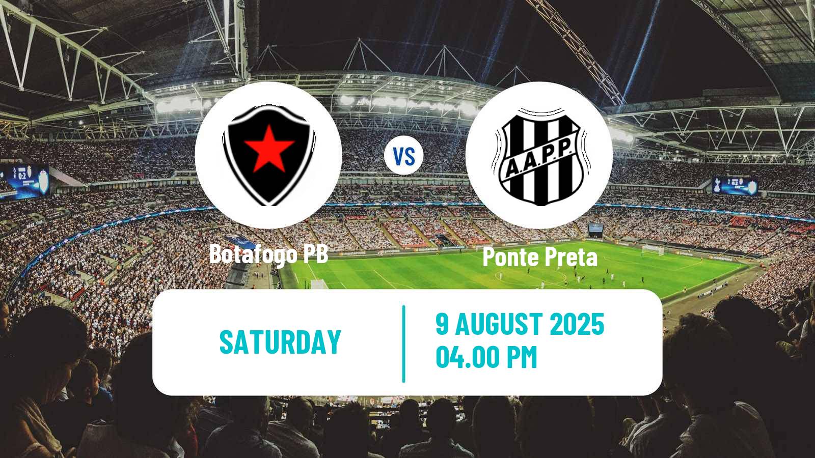 Soccer Brazilian Serie C Botafogo PB - Ponte Preta