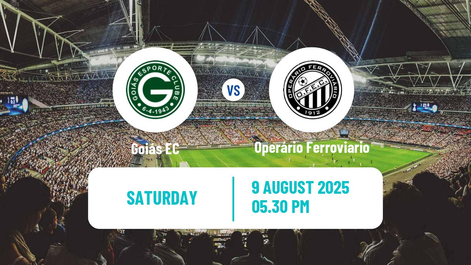 Soccer Brazilian Serie B Goiás - Operário Ferroviario