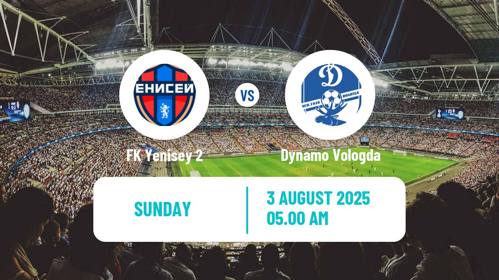 Soccer FNL 2 Division B Group 2 Yenisey 2 - Dynamo Vologda