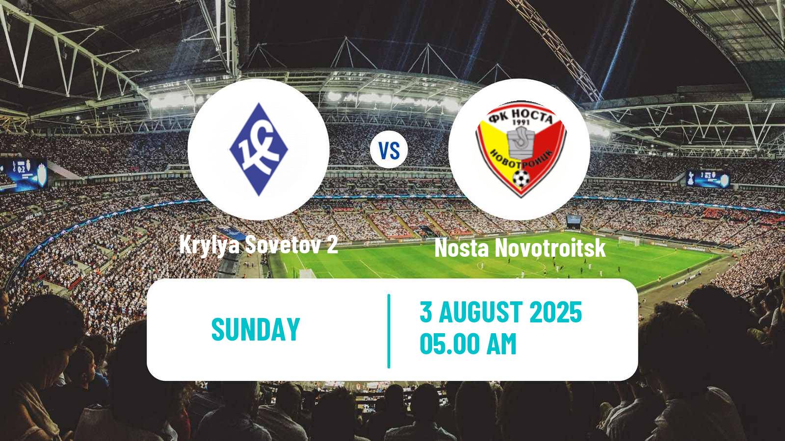 Soccer  FNL 2 Division B Group 4 Krylya Sovetov 2 - Nosta Novotroitsk