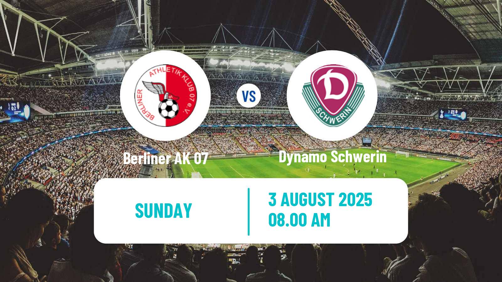 Soccer German Oberliga NOFV-Nord Berliner AK 07 - Dynamo Schwerin
