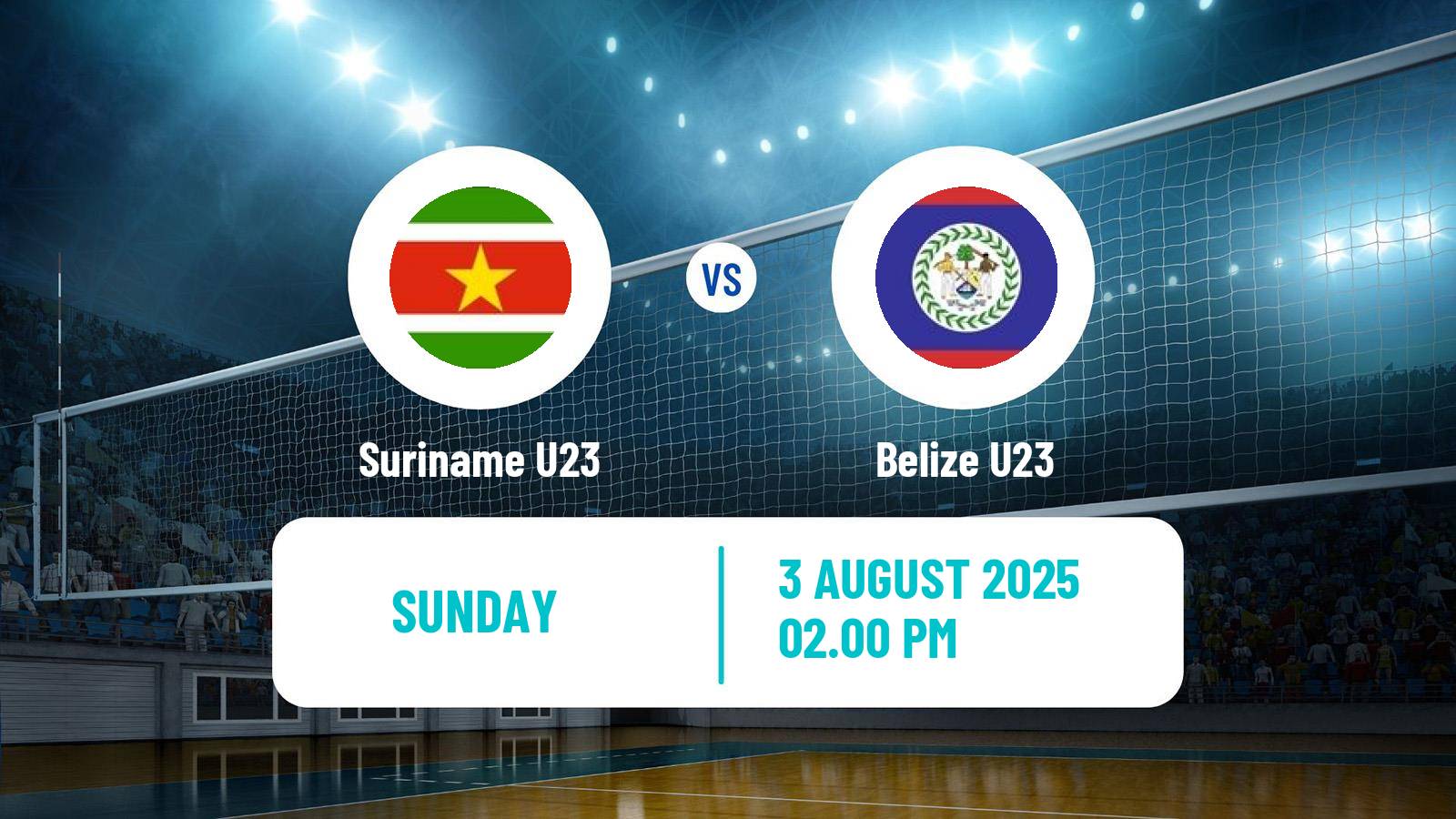 Volleyball Pan-American Cup U23 Volleyball Suriname U23 - Belize U23