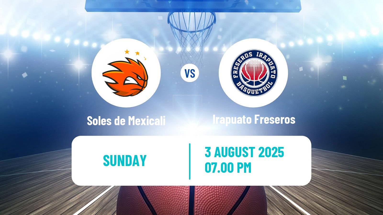Basketball Mexican LNBP Soles de Mexicali - Irapuato Freseros