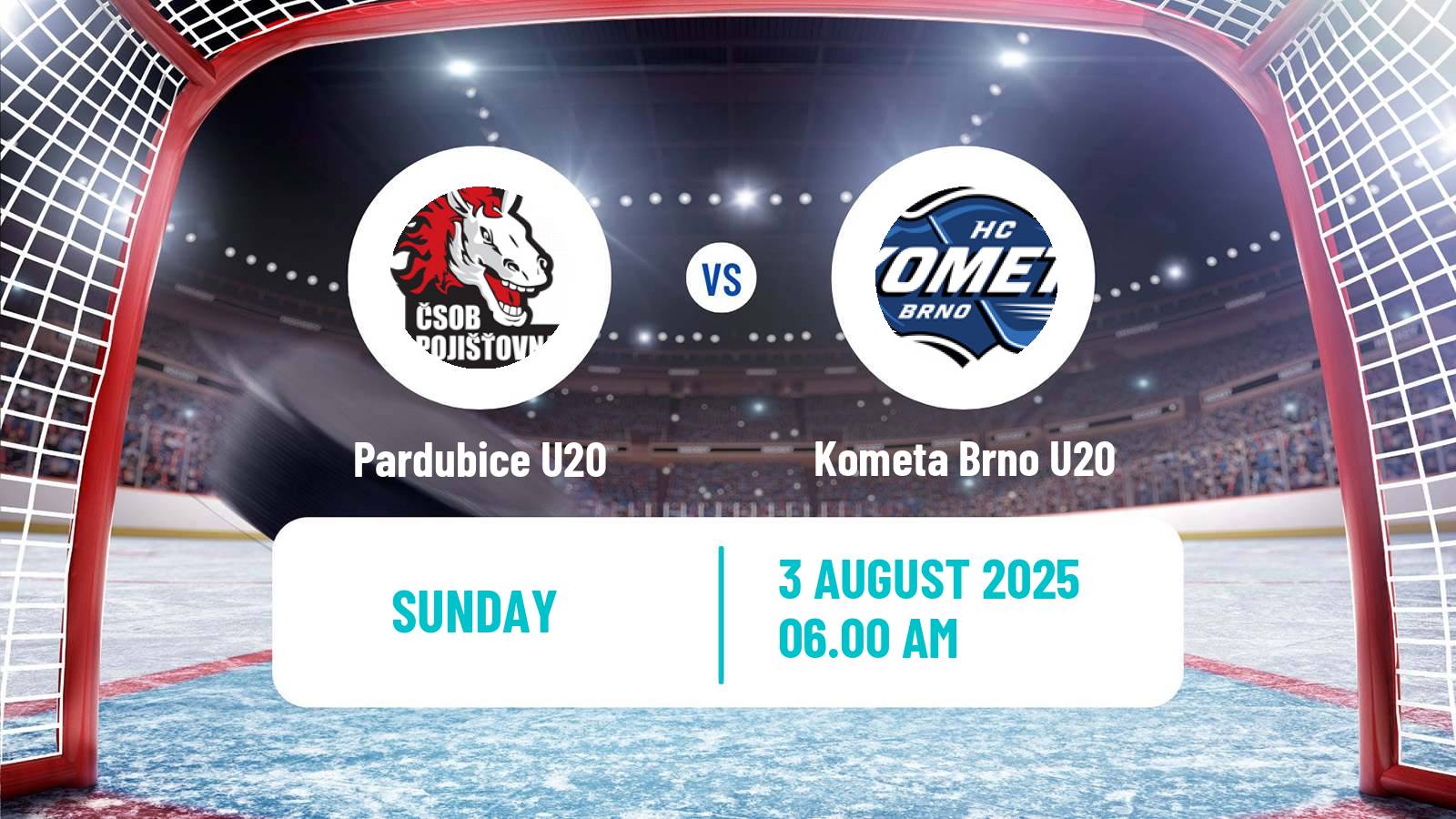 Hockey Club Friendly Ice Hockey Pardubice U20 - Kometa Brno U20