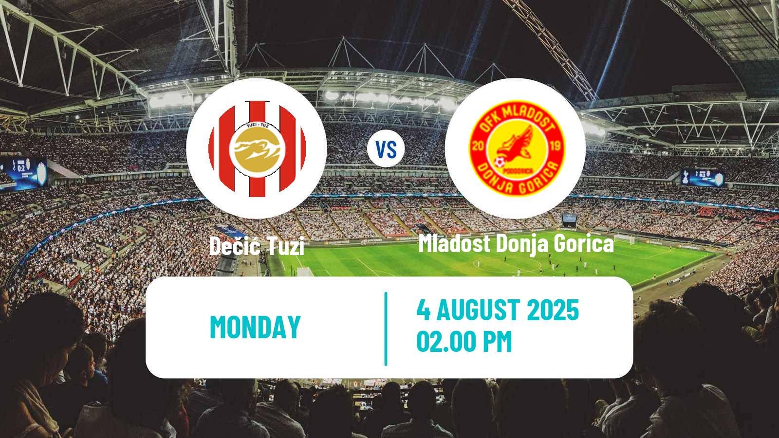 Soccer Montenegrin First League Dečić Tuzi - Mladost Donja Gorica