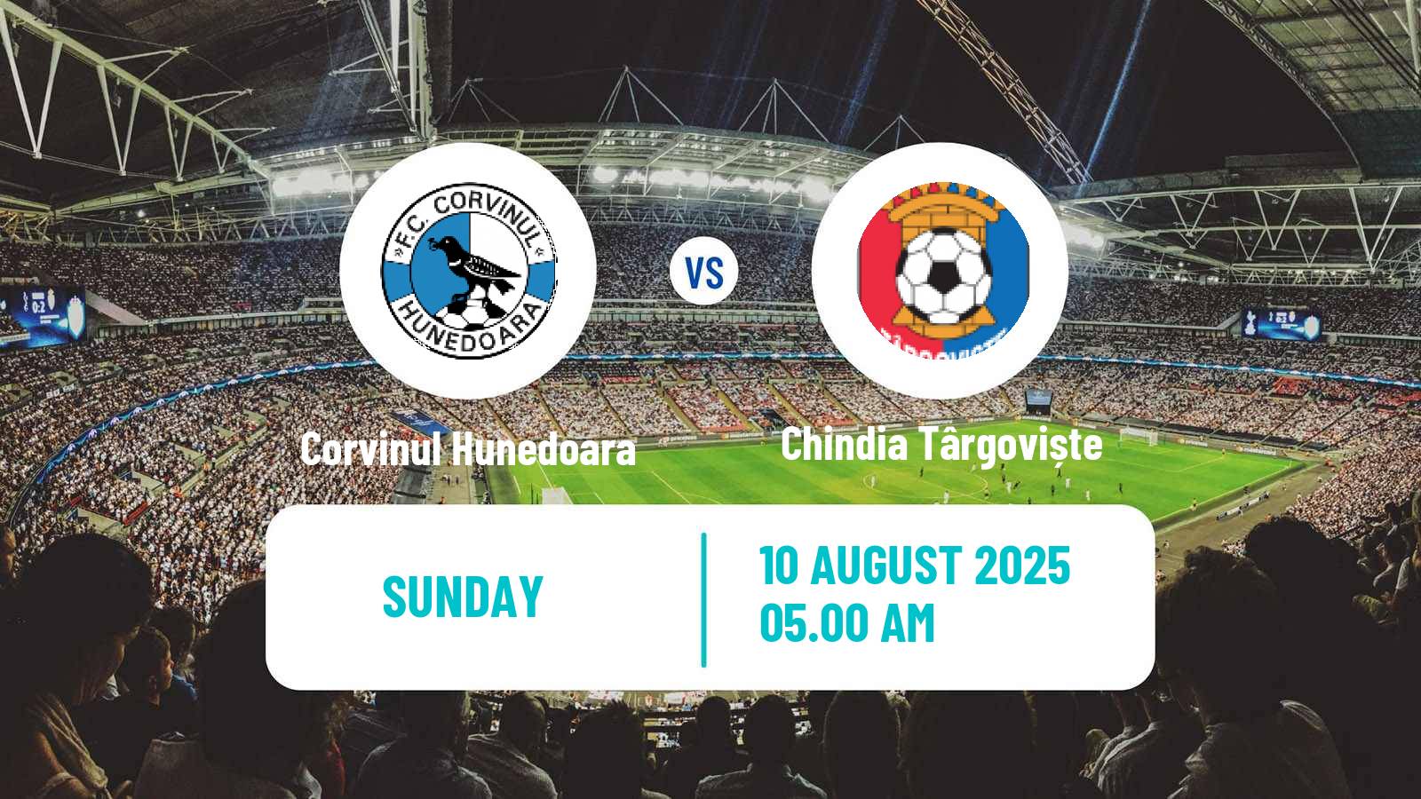 Soccer Romanian Division 2 Corvinul Hunedoara - Chindia Târgoviște