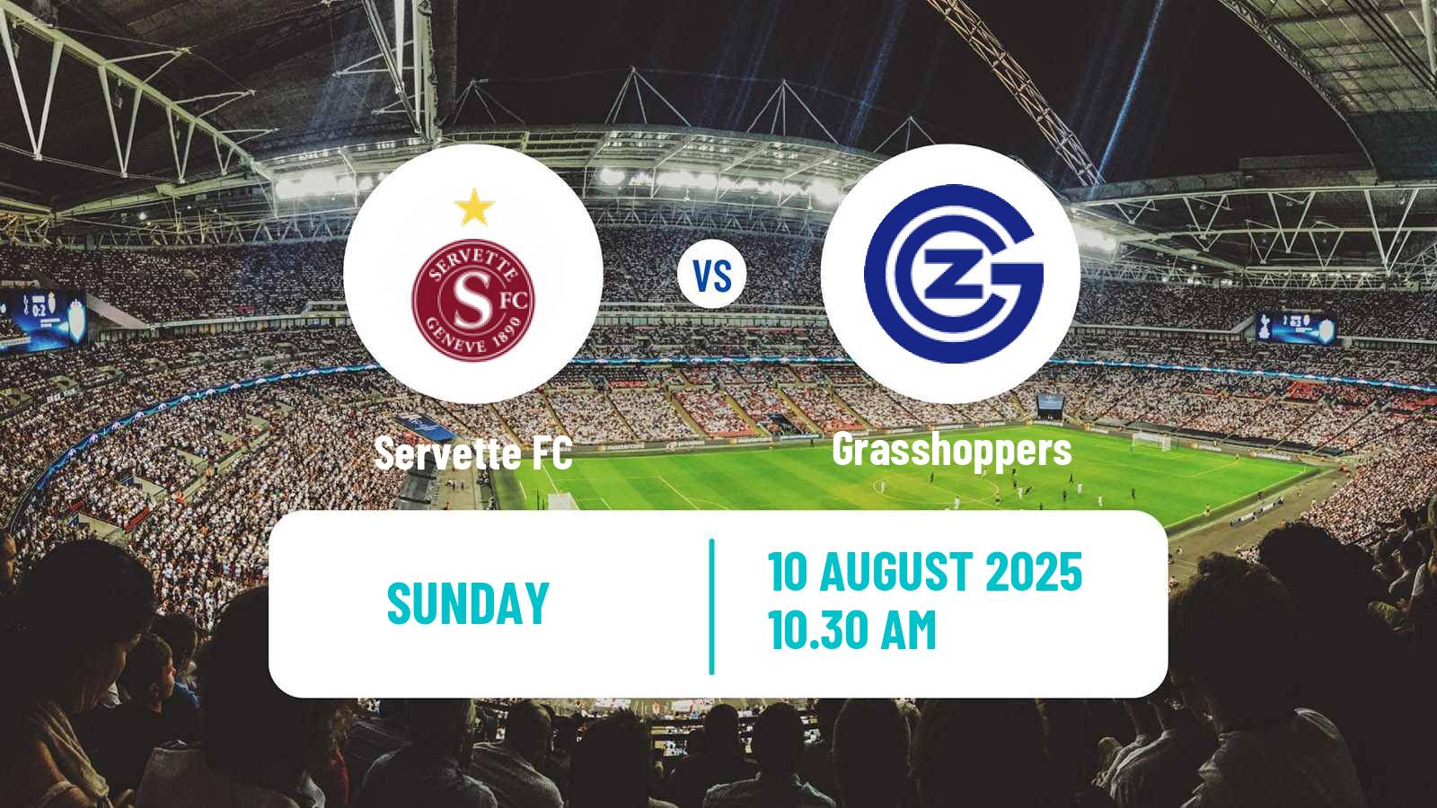 Soccer Swiss Super League Servette - Grasshoppers