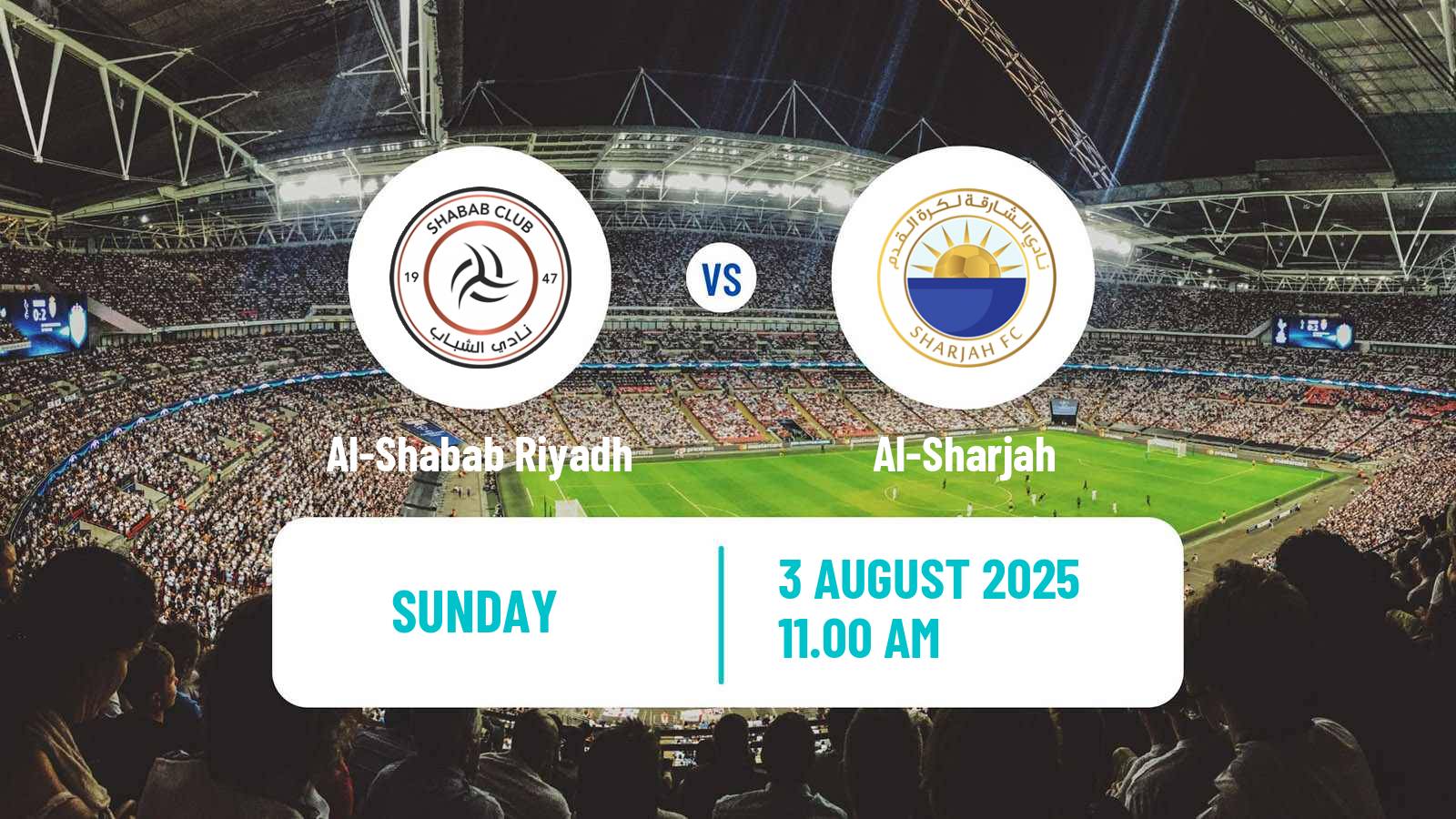 Soccer Club Friendly Al-Shabab Riyadh - Al-Sharjah