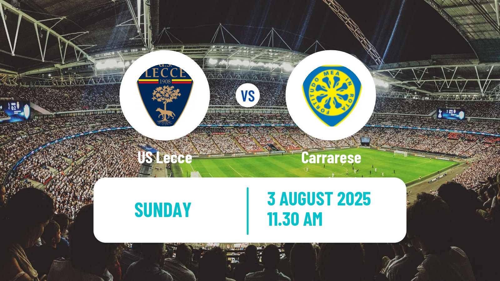 Soccer Club Friendly Lecce - Carrarese