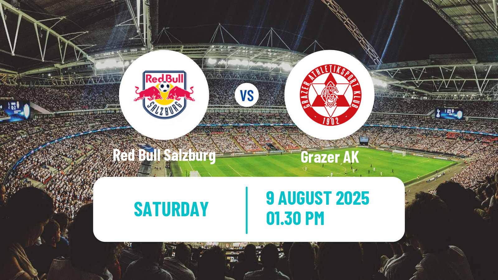 Soccer Austrian Bundesliga Red Bull Salzburg - Grazer AK