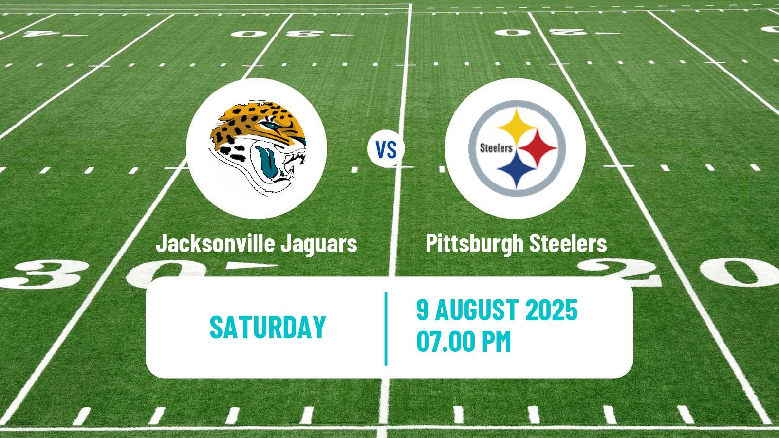 American football NFL Jacksonville Jaguars - Pittsburgh Steelers