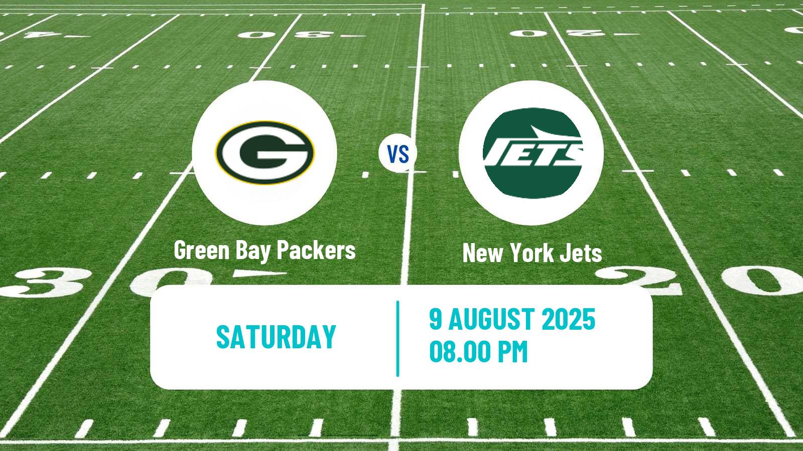 American football NFL Green Bay Packers - New York Jets