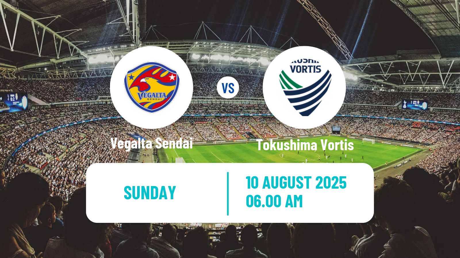 Soccer Japan J2 League Vegalta Sendai - Tokushima Vortis