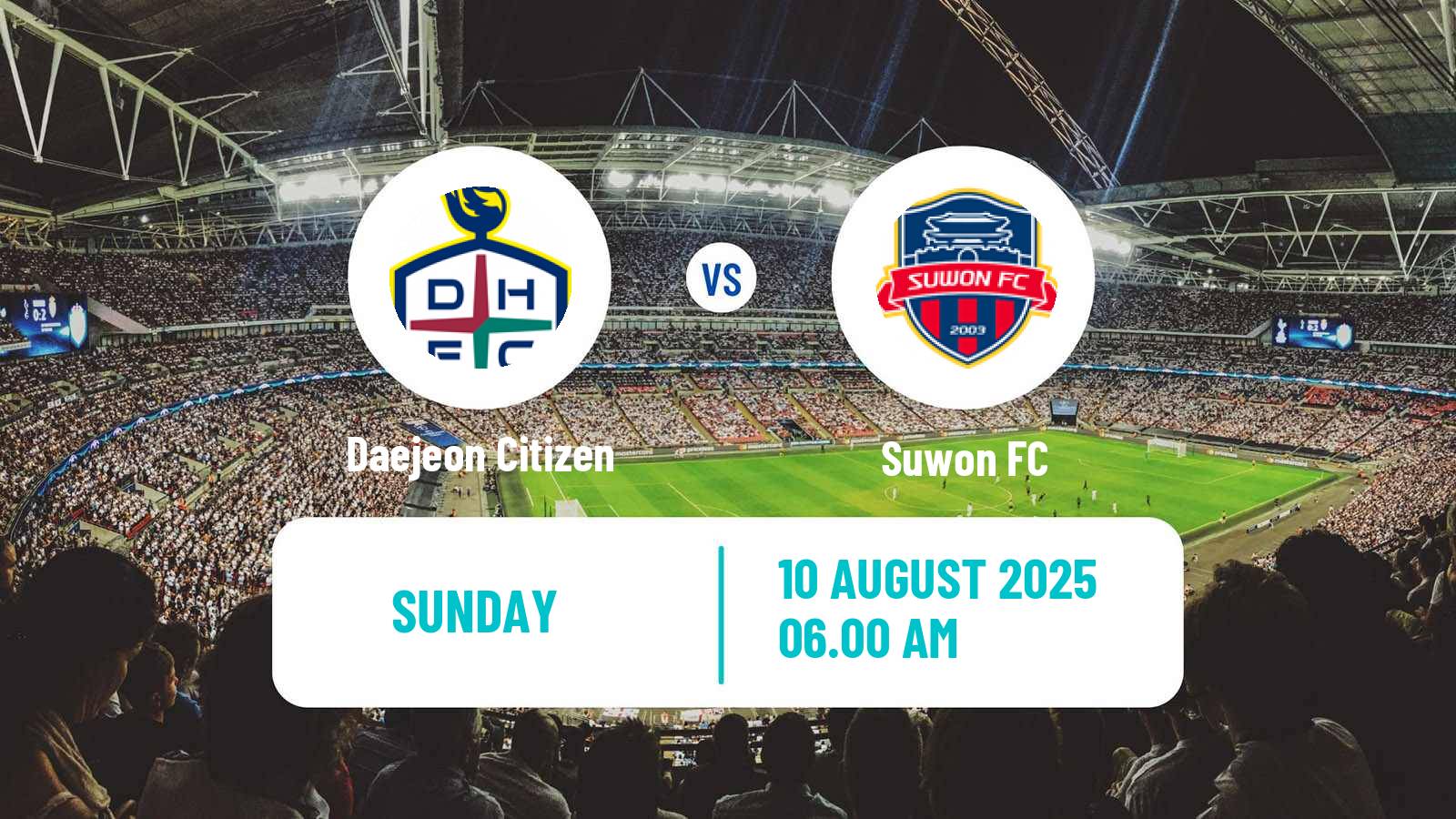 Soccer South Korean K-League 1 Daejeon Citizen - Suwon