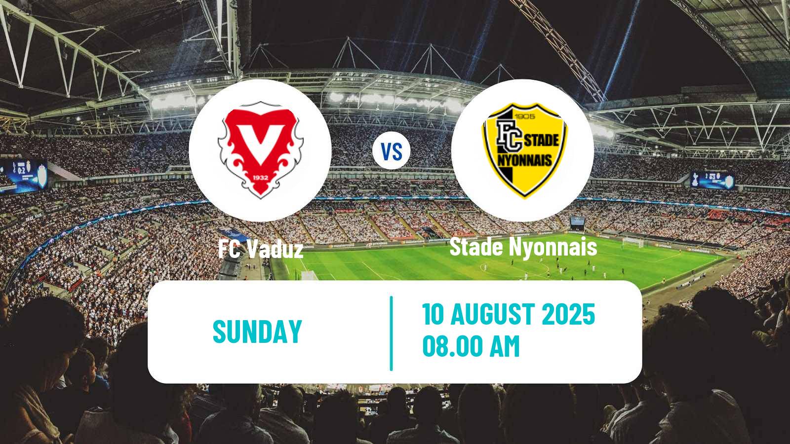 Soccer Swiss Challenge League Vaduz - Stade Nyonnais