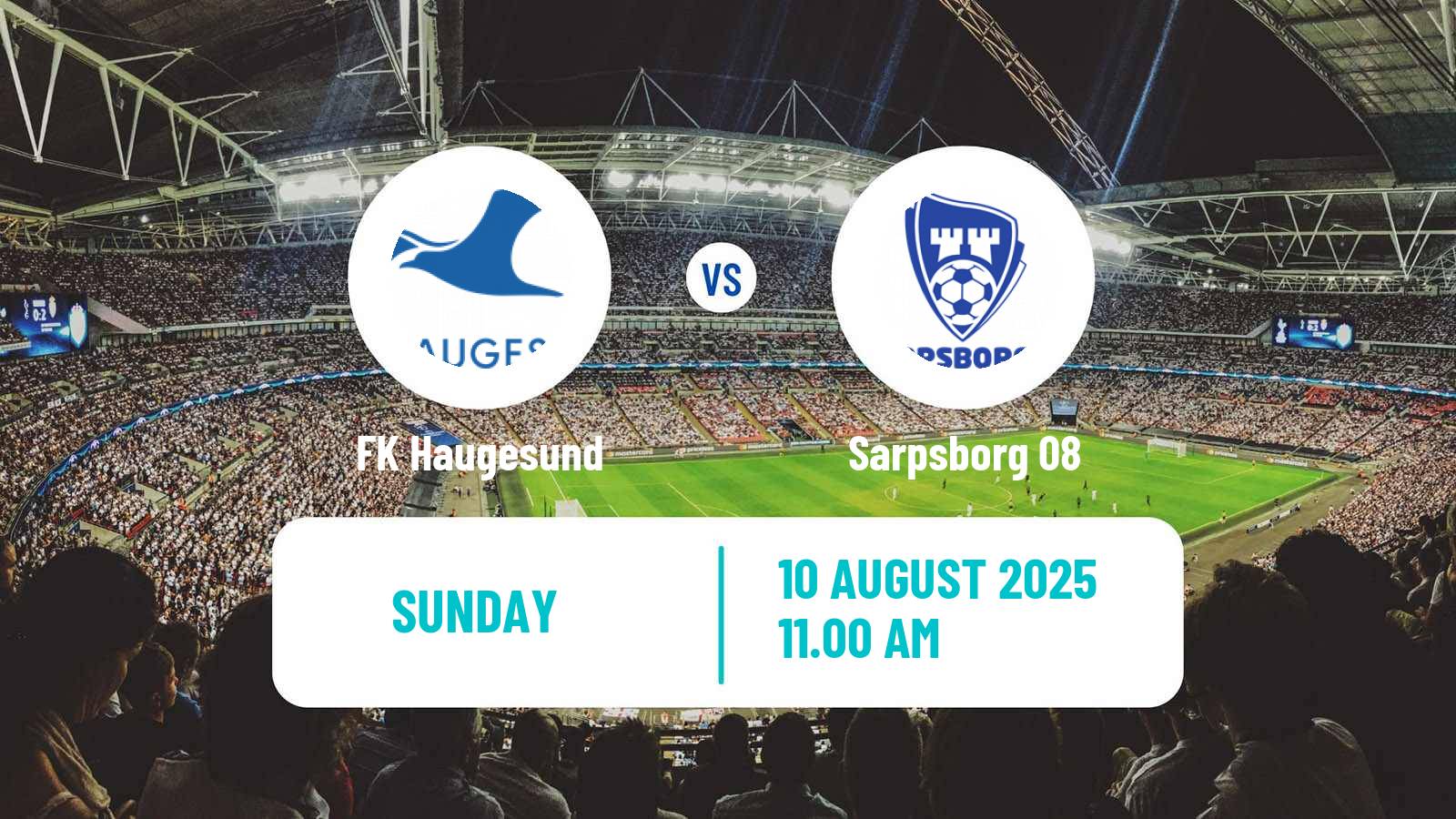 Soccer Norwegian Eliteserien Haugesund - Sarpsborg 08