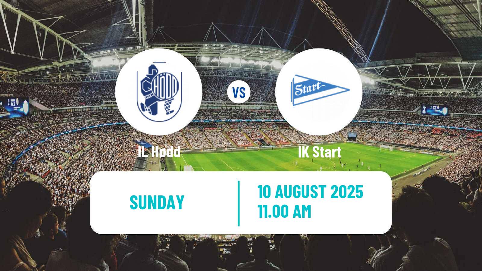 Soccer Norwegian Adeccoligaen Hødd - Start