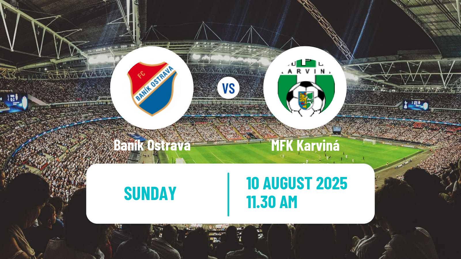 Soccer Czech 1 Liga Baník Ostrava - Karviná