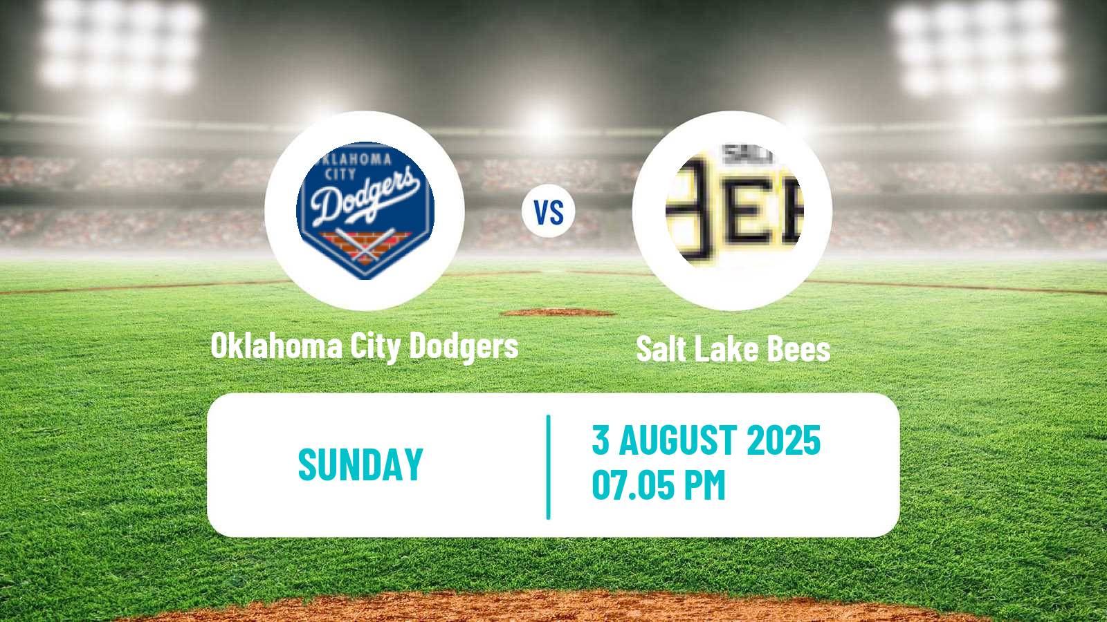 Baseball PCL Oklahoma City Dodgers - Salt Lake Bees