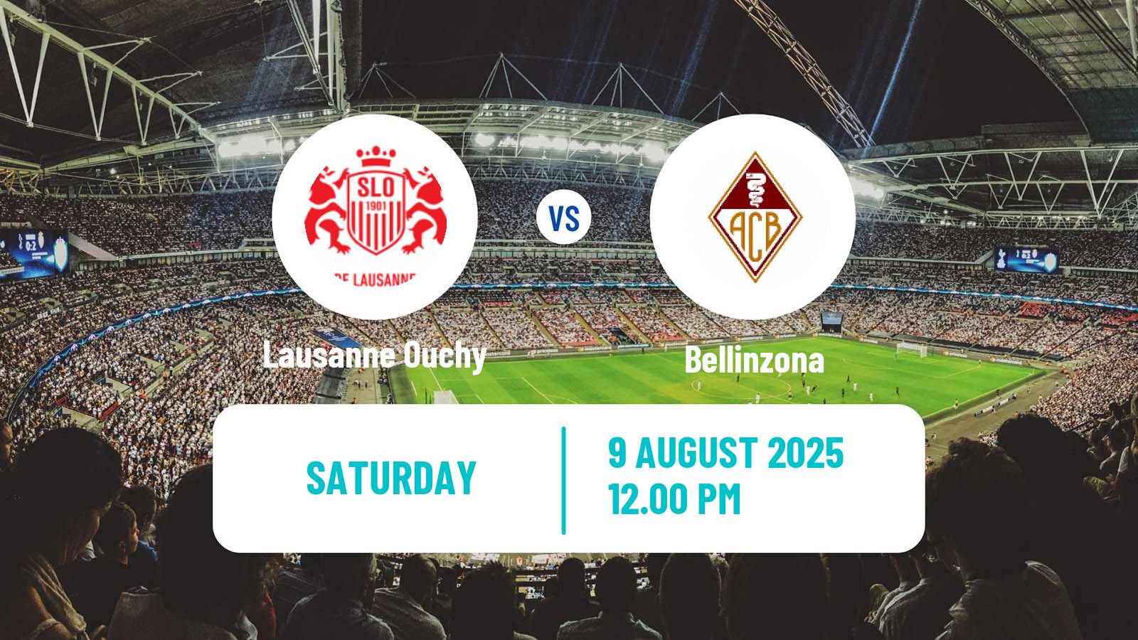 Soccer Swiss Challenge League Lausanne Ouchy - Bellinzona