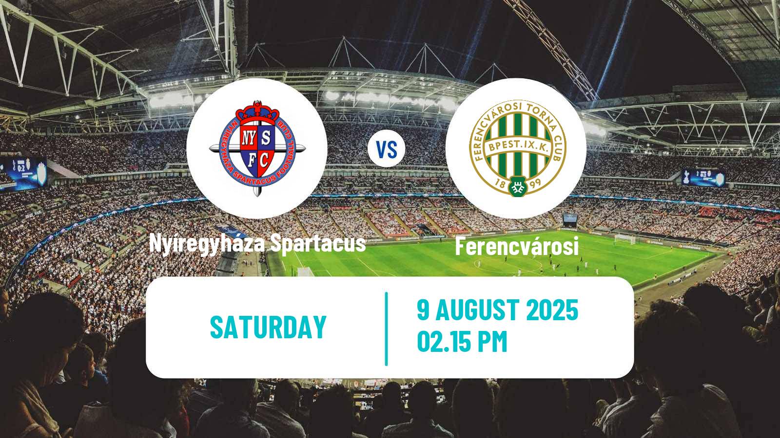 Soccer Hungarian NB I Nyíregyháza Spartacus - Ferencvárosi