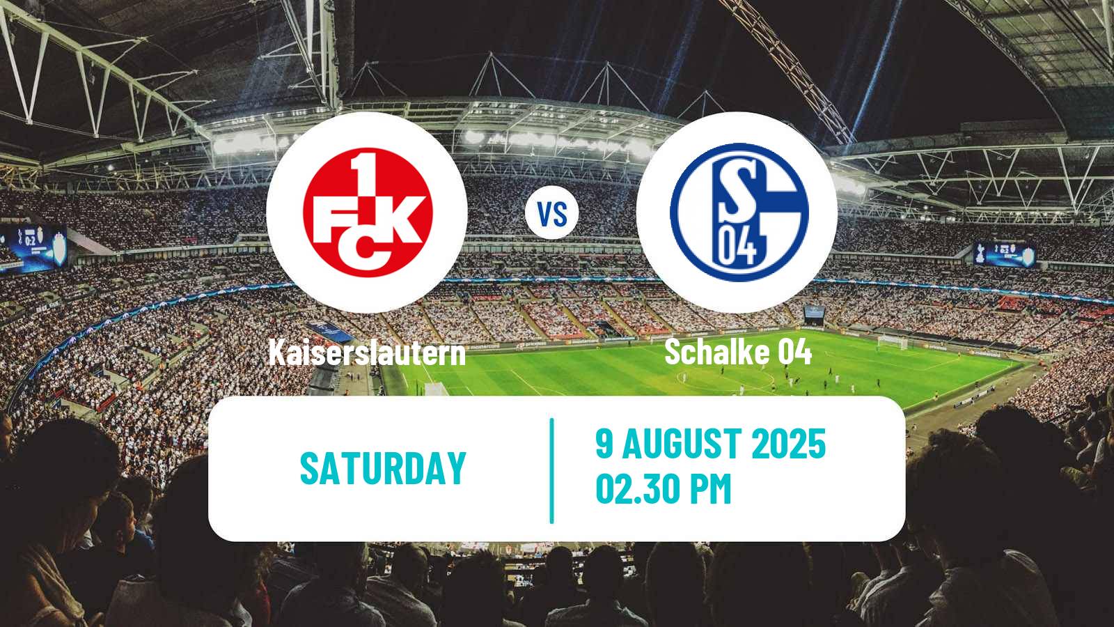 Soccer German 2 Bundesliga Kaiserslautern - Schalke 04