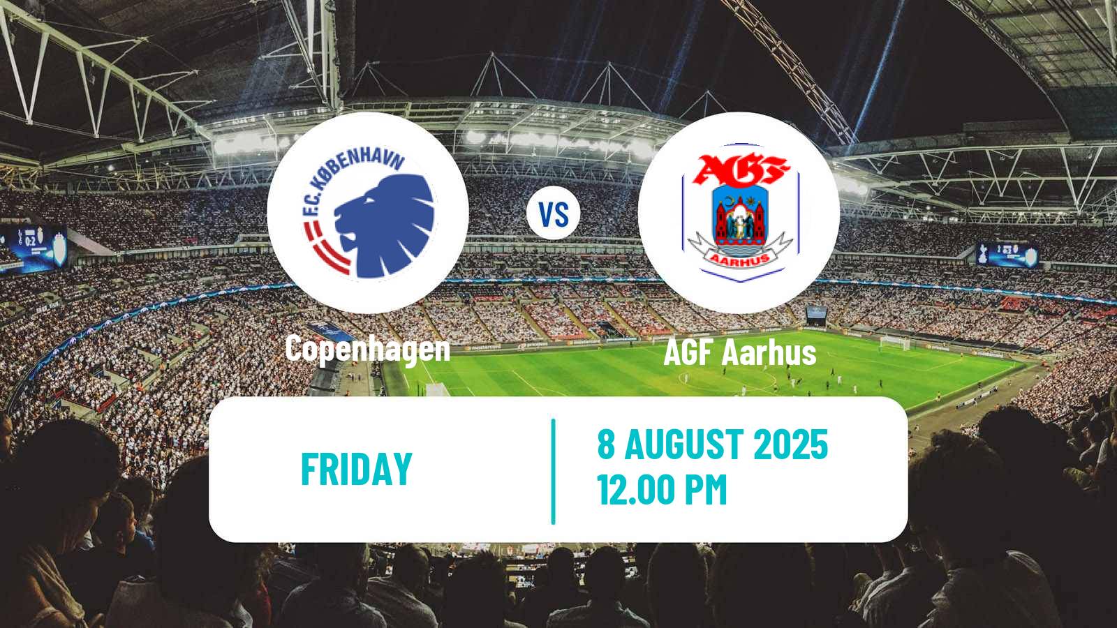 Soccer Danish Superliga Copenhagen - AGF Aarhus