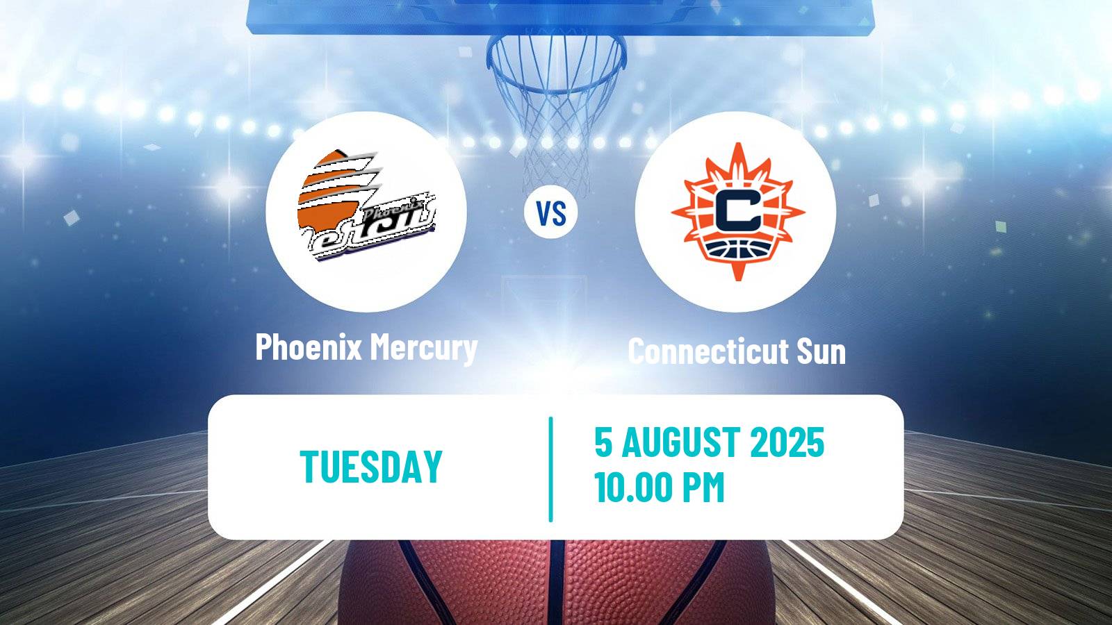 Basketball WNBA Phoenix Mercury - Connecticut Sun