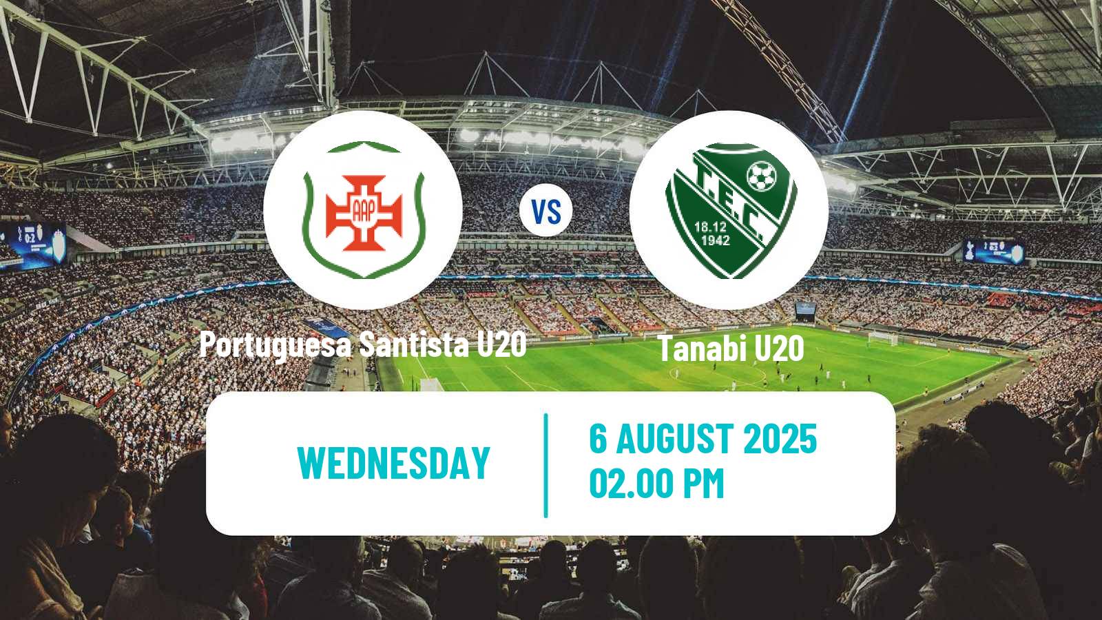 Soccer Brazilian Paulista U20 Portuguesa Santista U20 - Tanabi U20