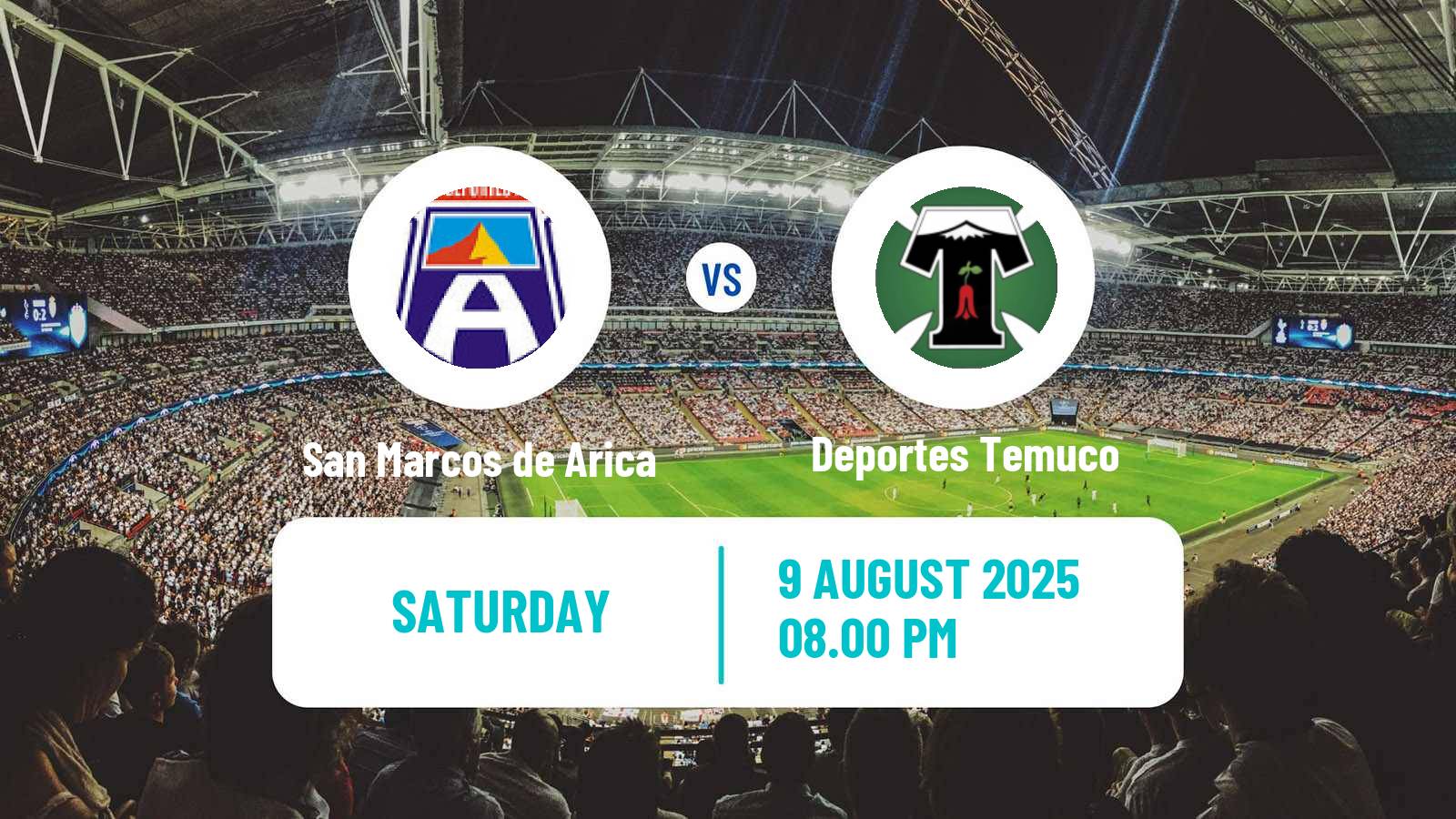 Soccer Chilean Primera B San Marcos de Arica - Deportes Temuco