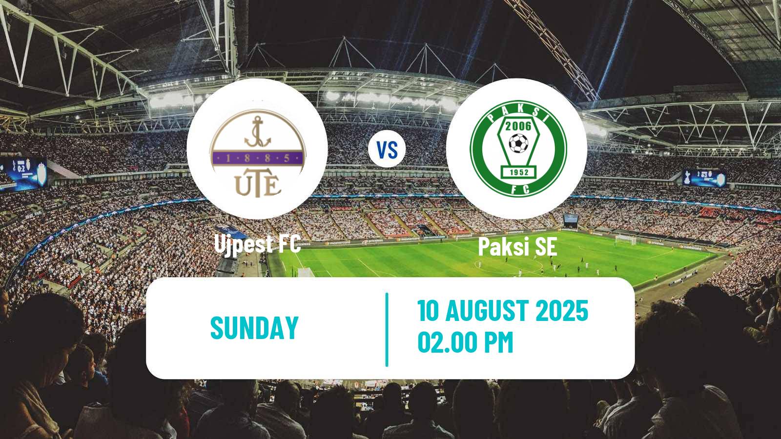 Soccer Hungarian NB I Ujpest - Paksi SE