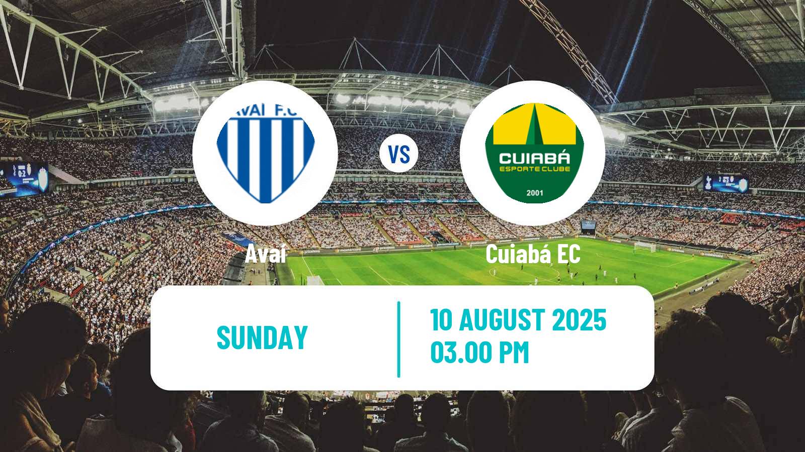 Soccer Brazilian Serie B Avaí - Cuiabá