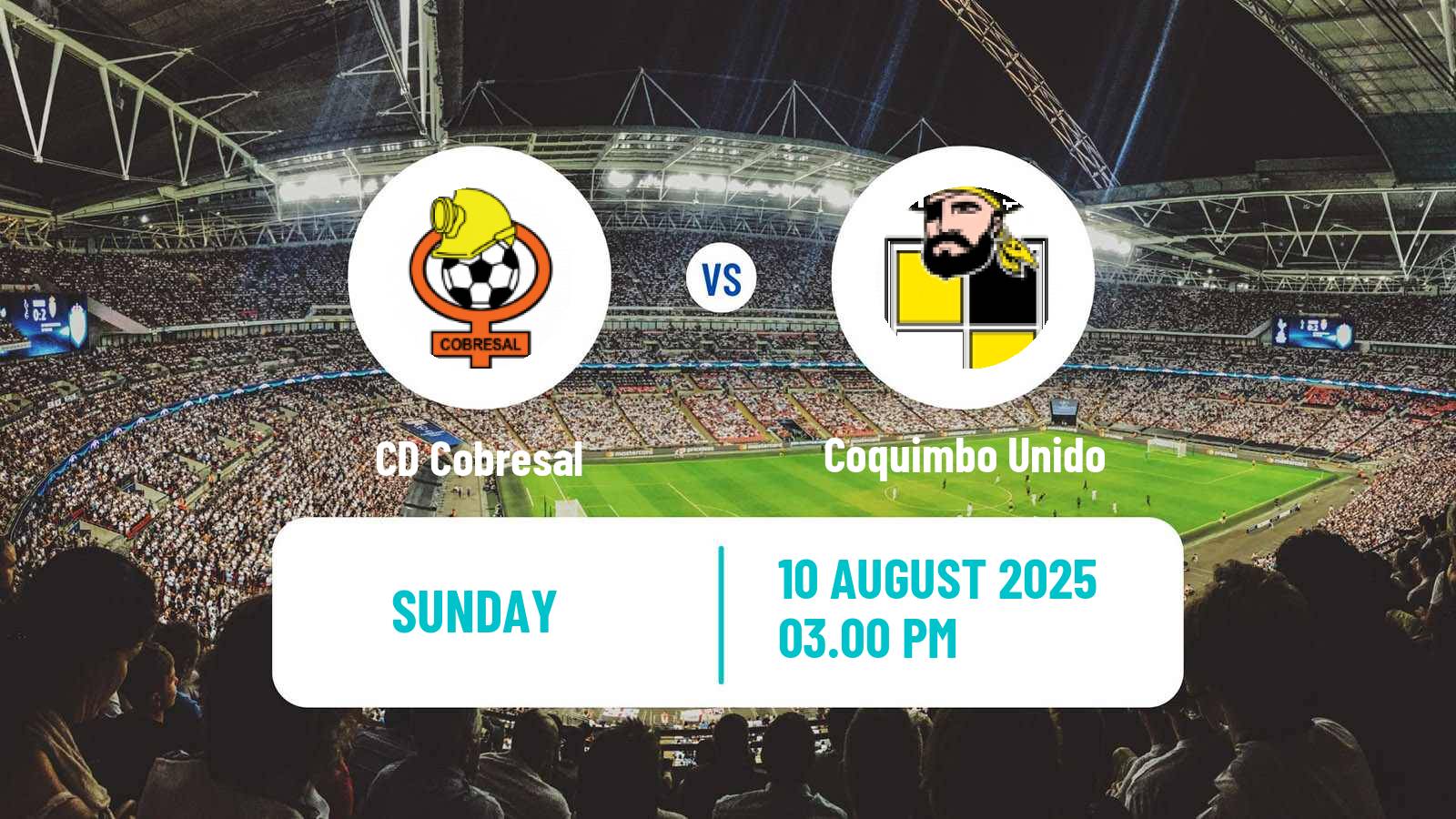 Soccer Chilean Primera Division Cobresal - Coquimbo Unido