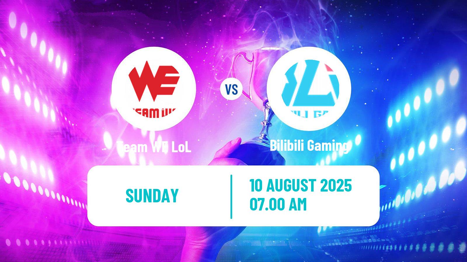Esports League Of Legends Lpl Team WE - Bilibili Gaming