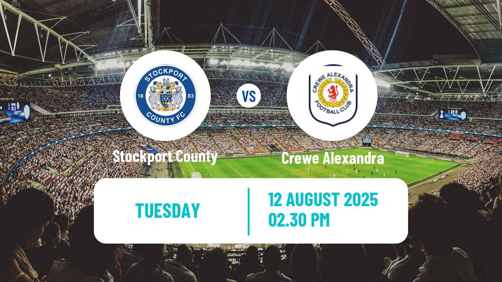 Soccer English League Cup Stockport County - Crewe Alexandra