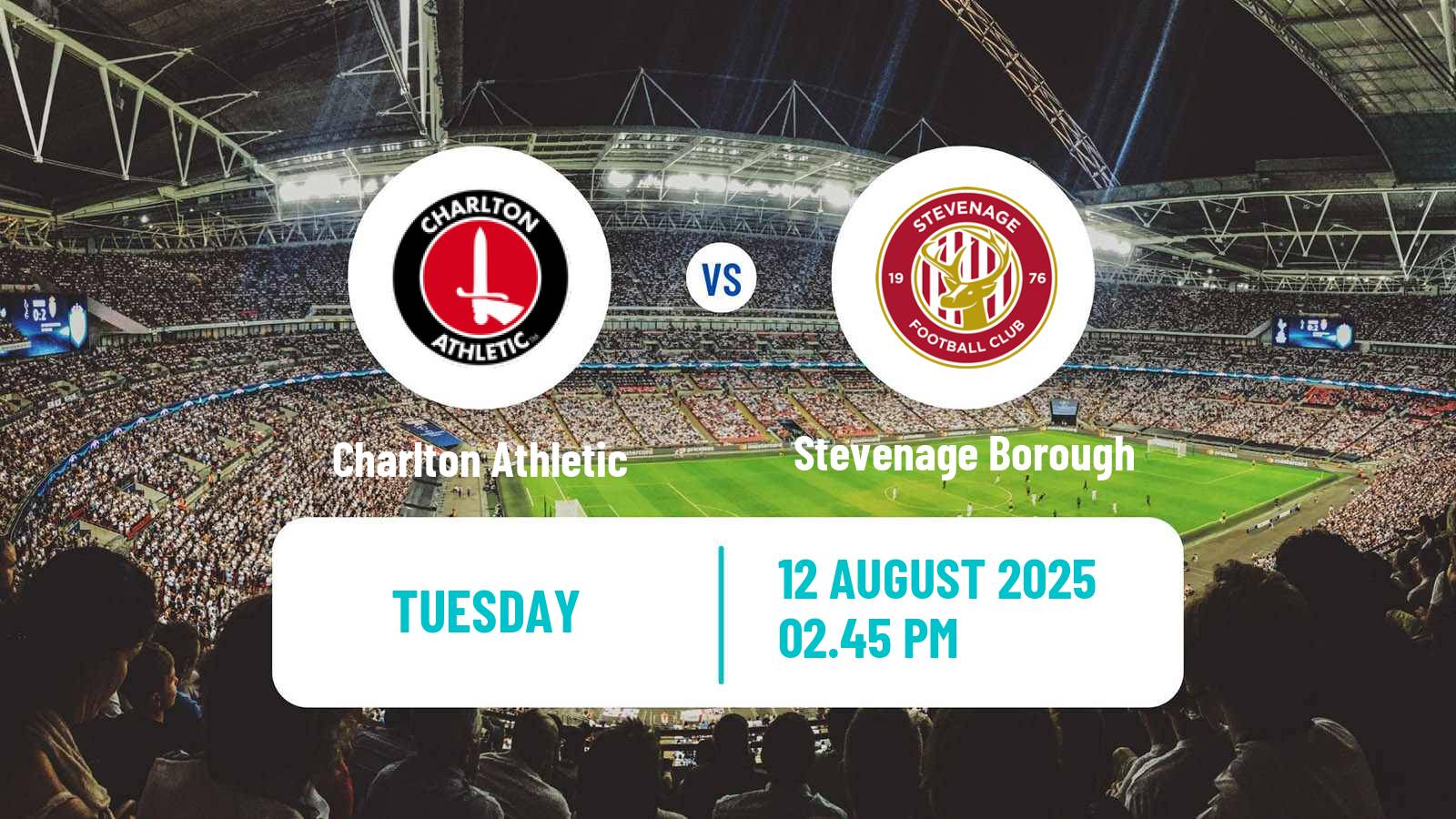 Soccer English League Cup Charlton Athletic - Stevenage Borough