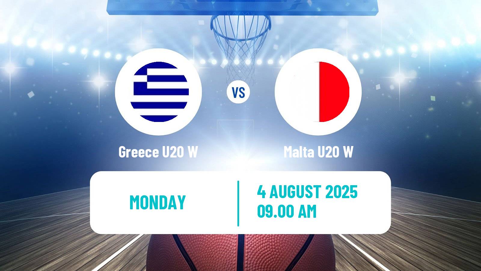 Basketball European Championship U20 B Basketball Women Greece U20 W - Malta U20 W