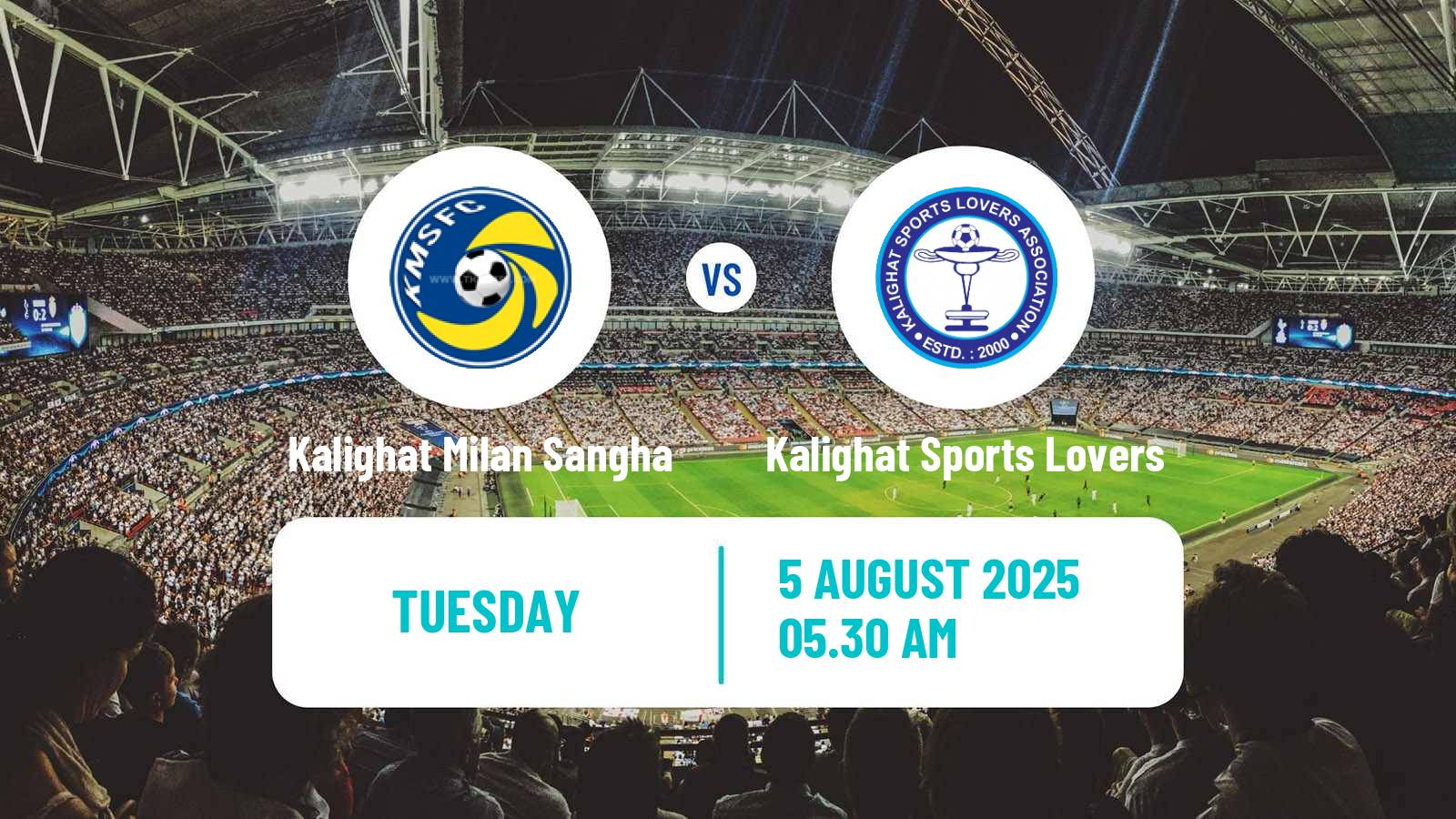 Soccer Calcutta Premier Division Kalighat Milan Sangha - Kalighat Sports Lovers