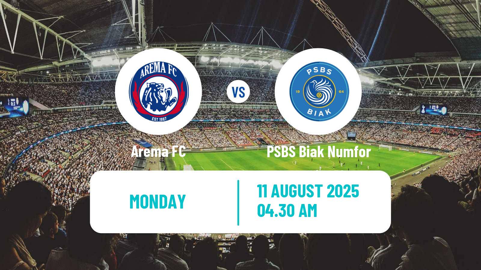 Soccer Indonesian Liga 1 Arema - PSBS Biak Numfor