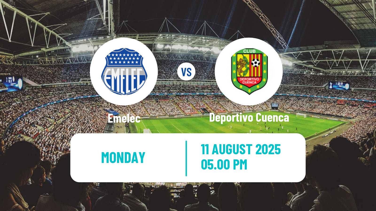 Soccer Ecuadorian Liga Pro Emelec - Deportivo Cuenca