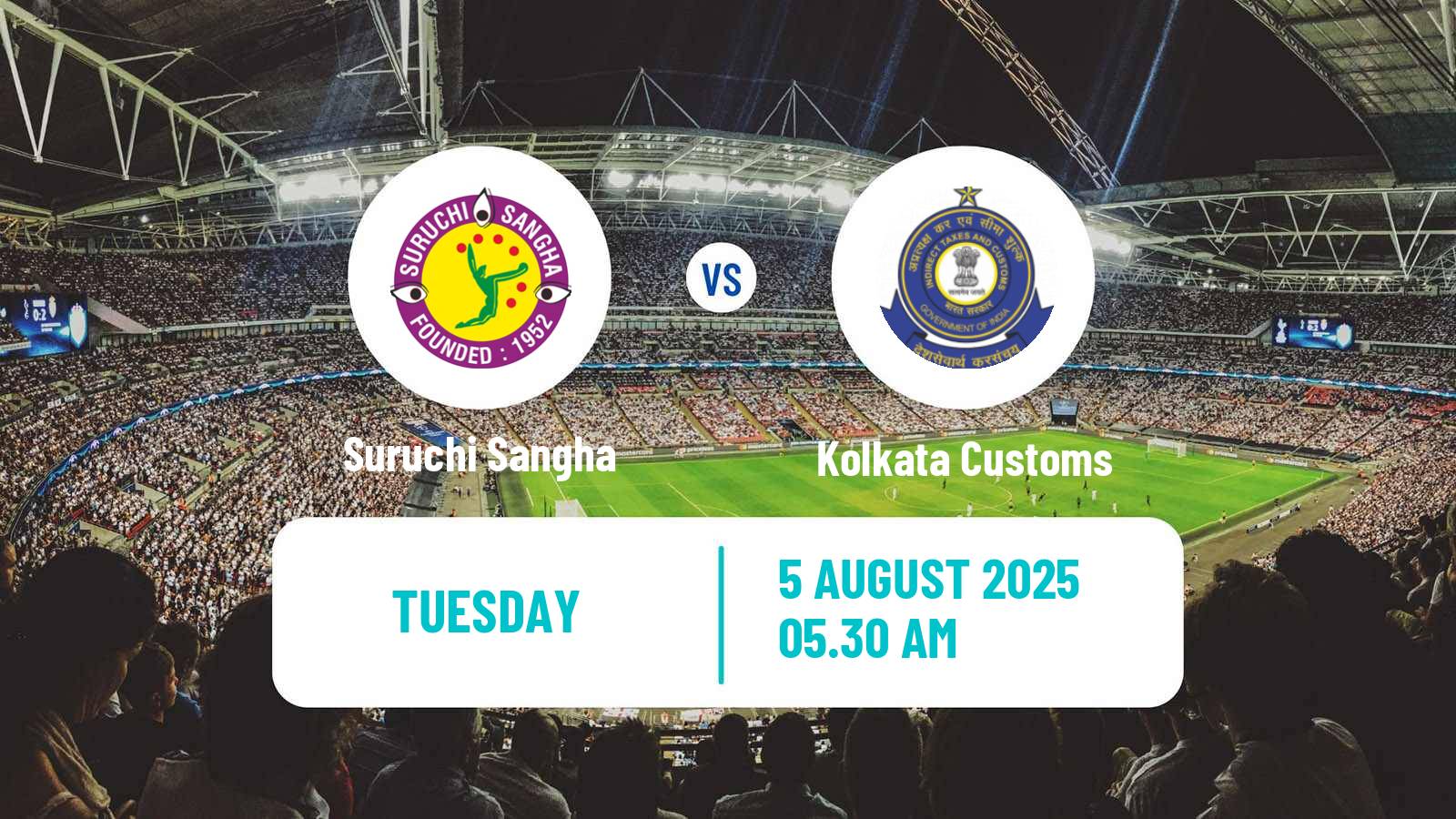 Soccer Calcutta Premier Division Suruchi Sangha - Kolkata Customs