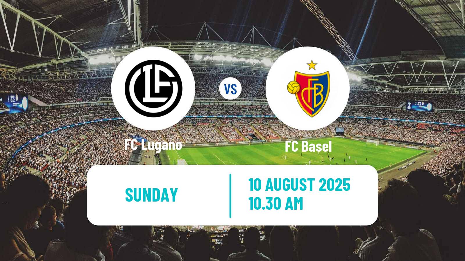 Soccer Swiss Super League Lugano - Basel