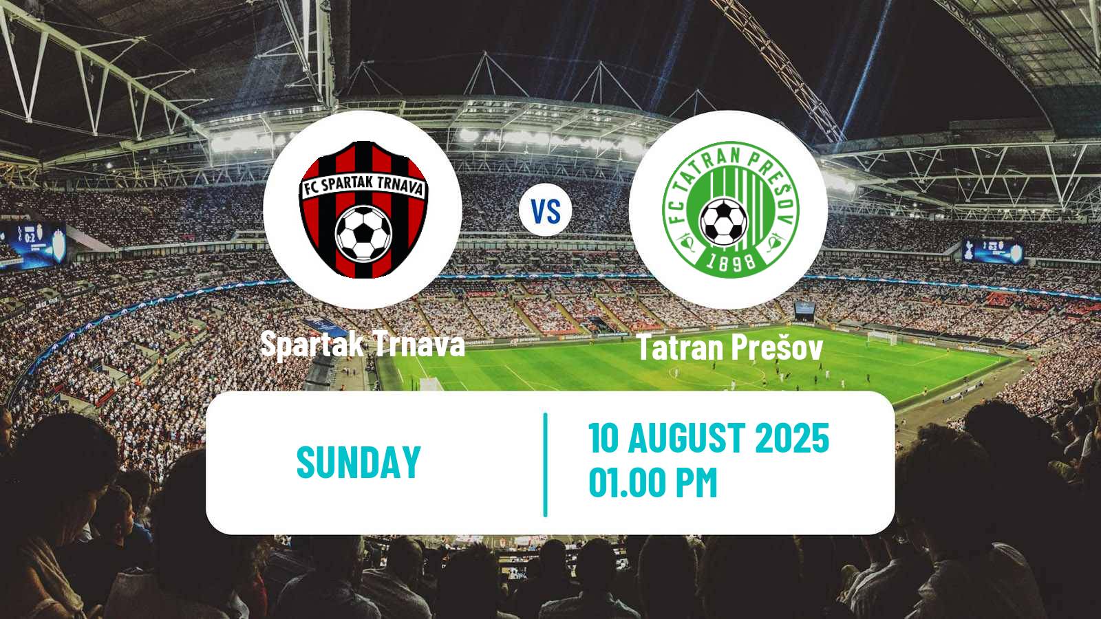 Soccer Slovak Superliga Spartak Trnava - Tatran Prešov